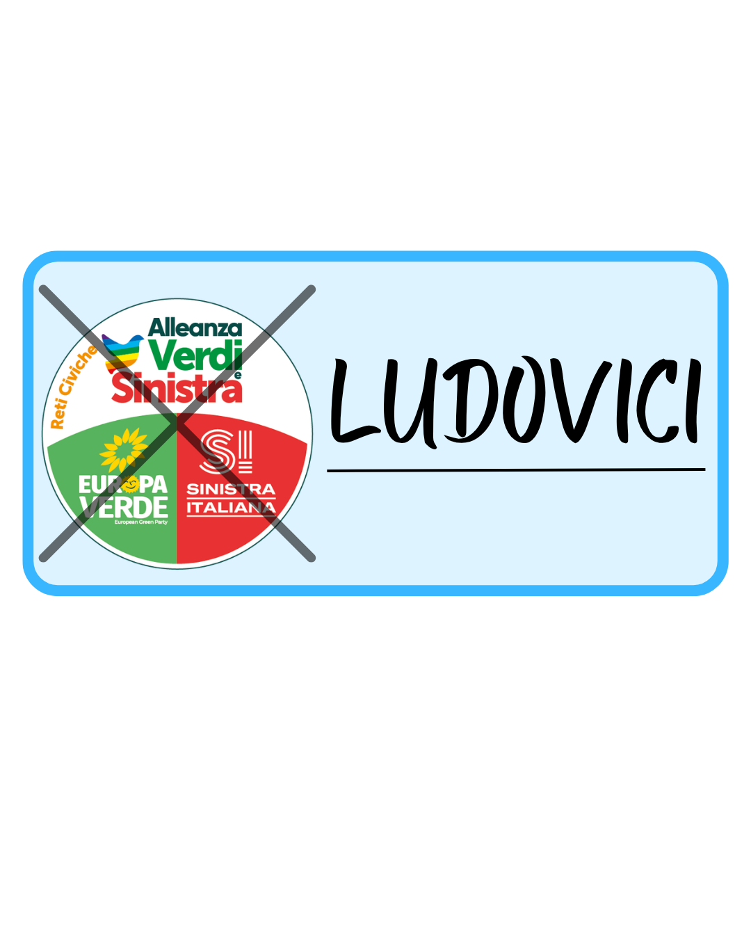 Facsimile scheda azzurra Consiglio Comunale